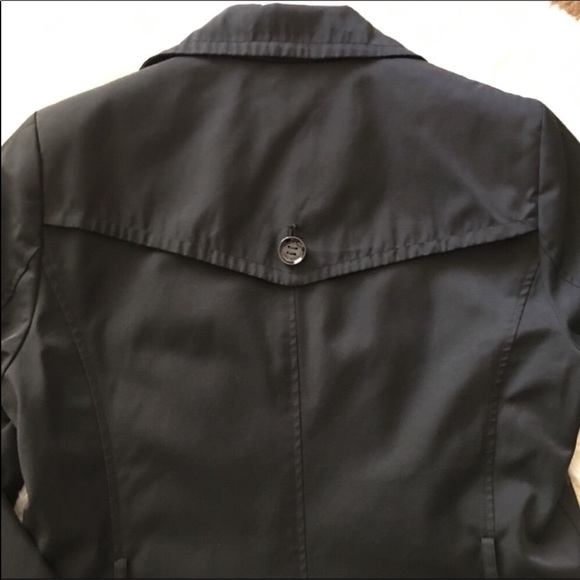 CALVIN KLEIN Classic Trench Coat in Black Small P - Picture 3 of 6